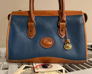 Vintage Dooney & Bourke - French Blue all weather - with original box