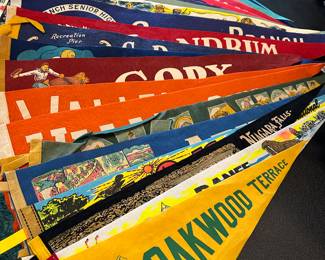 Selection of Vintage Pennants