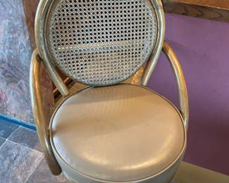 Bamboo Rattan Bar Stools 