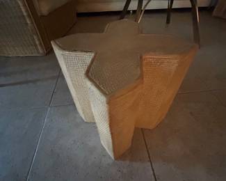 Vivai Del Sud Attributed Woven Rattan Table