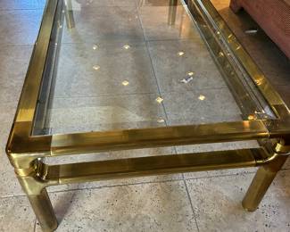 Vintage Golden Coffee Table 