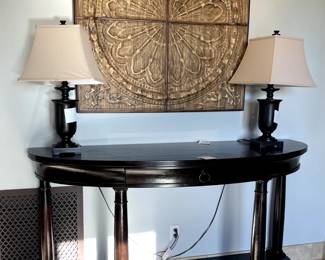 Bernhardt demilune console