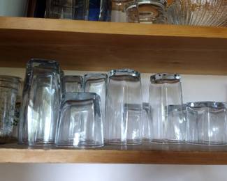 mason jars and glasses - $1 each