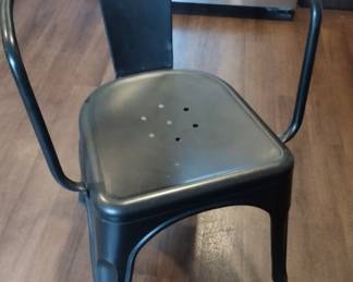 minimal modern metal chair