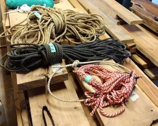 Tons of ropes, pulleys.