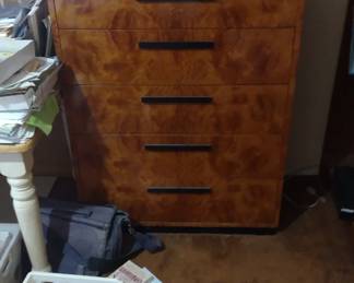 awesome burled bureau.  It's cleaned off now.