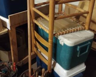 handmade chair, coolers