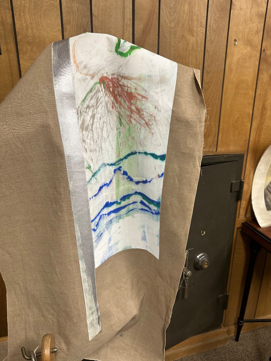 vtg. lithographs on linen