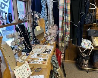 costume jewelry and scarves