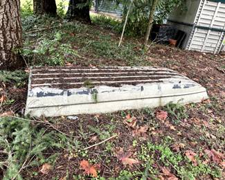 Small aluminum boat