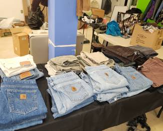 Ladies jeans: Carhartt, Levi's, LL Bean, Duluth, Lee & others