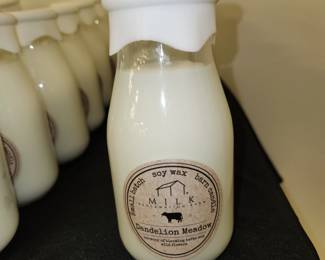 selection of Milk Reclamation Barn Candles. Originally produced in Jacksonville, MD