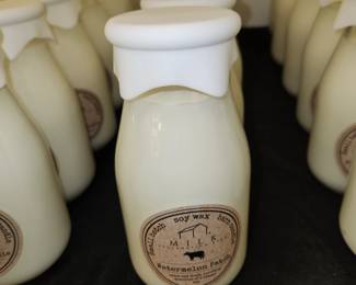 selection of Milk Reclamation Barn Candles. Originally produced in Jacksonville, MD