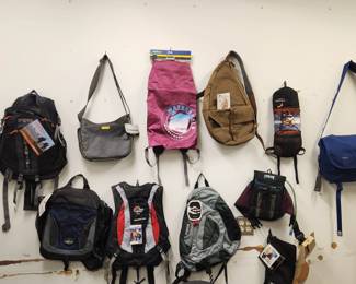 new, never used backpacks, bags...: LUG, Timbuk2, Jansport, Camelbak...