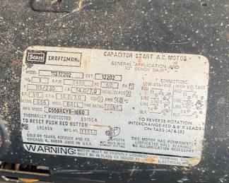 Sears Craftsman Grinder