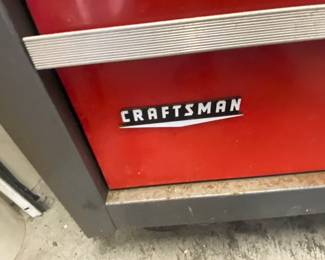 Vintage Craftsman tool box on wheels