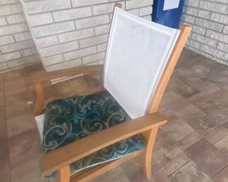 Adjustable Teakwood table and 6 chairs