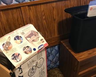 Matching nightstand and Queen headboard! Graco pack and play