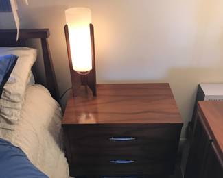 Matching nightstand 1 of 2 an same for the groovy lamp on top it also has a match!