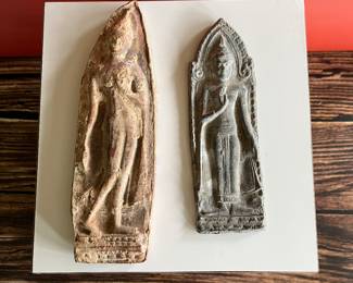 15th-16th century Ayutthaya Buddhas, terracotta and bronze