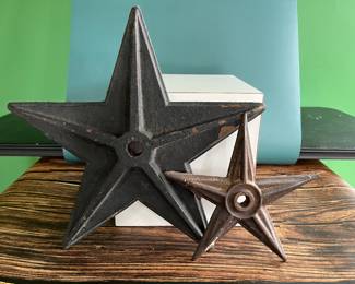 19th century cast iron star building ornaments