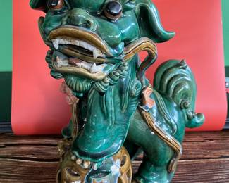 Large early 20th century Chinese Foo dog