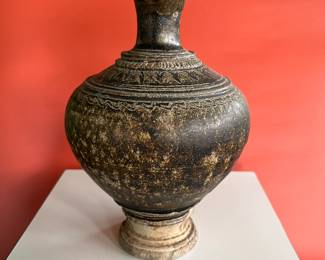 A collection of 8th century Khmer pottery vessels