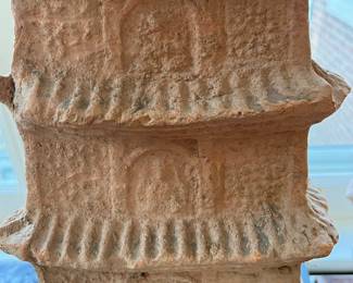 12th century terracotta pagoda from Vietnam, Ly Dynasty Stupa with Buddhas on every level