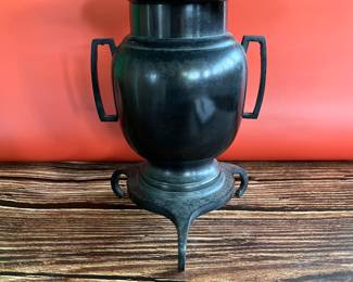 19th century bronze Japanese ichebana vase