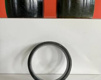 A collection of antique Chinese jade bracelets