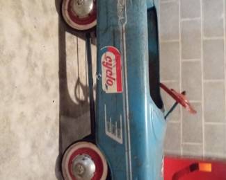 Pedal car, mid 1960's. 