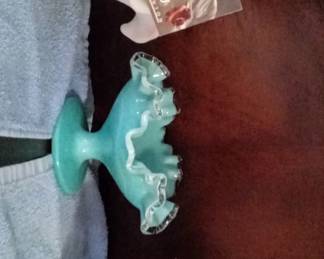 All Fenton.  White is signed with original tags