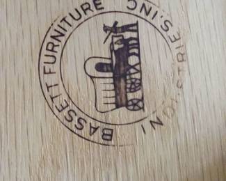 Bedroom set stamp inside drawers