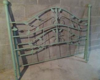 Turquoise head/footboard. Queen