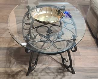 Glass/Metal Coffee Table (Pictured Above)