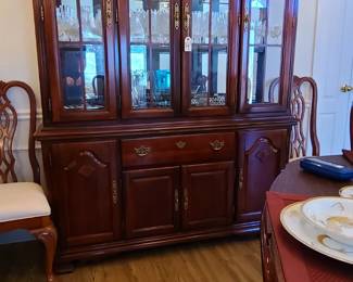 Lighted China Hutch Cabinet (4-door)