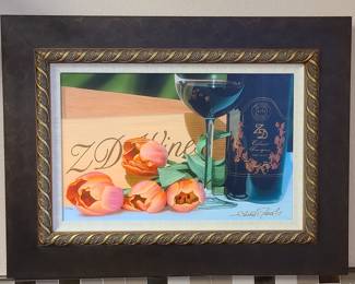 Scott Jacobs Print; Giclee on Canvas; "Stems of Napa"; Signed and Numbered  