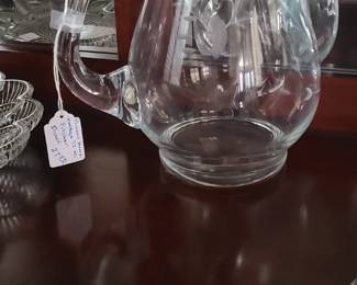 Princess House Heritage 72 oz Pitcher (Etched)