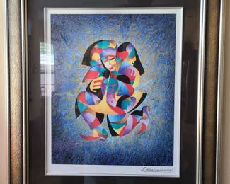 Anatole Krasnyansky Signed Serigraph "Play That Horn"