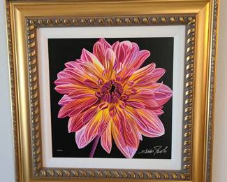 Scott Jacobs Print; Giclee on Canvas; "Chrysanthemum"; Signed and Numbered  