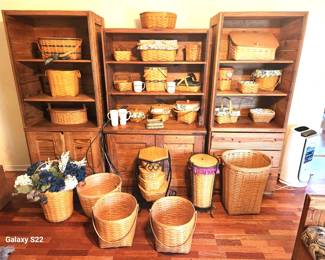 Longaberger Baskets inside This End Up Furniture Bookcase