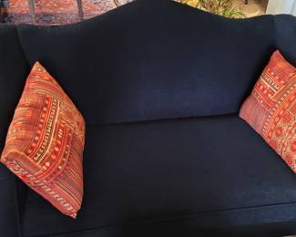 Vintage dark blue love seat