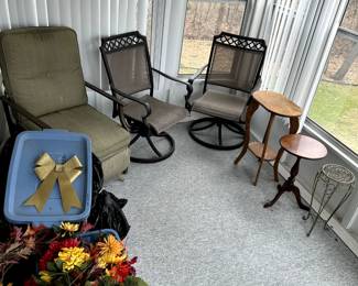 Out door furniture, Plant Stands, etc...