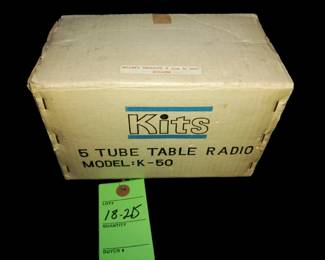 Unbuilt 5 tube radio kit 