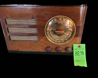 Crosley 6 tube radio restored 