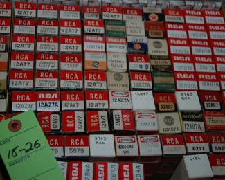 Lot of NOS 12AU7 and 12AT7  and other tubes