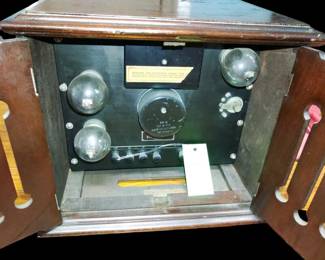 Western Electric Amplified speaker uses 205,d tennis ball tubes.