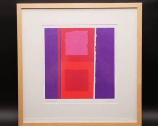 "Cubic Heat" by Amaina Signed Lithograph 