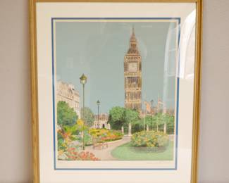 Big Ben Lithograph by Denis Paul Noyer Signed Ltd. Ed. 