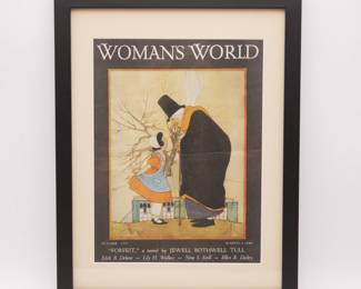 Framed Cover of 1933 Woman's World Magazine 